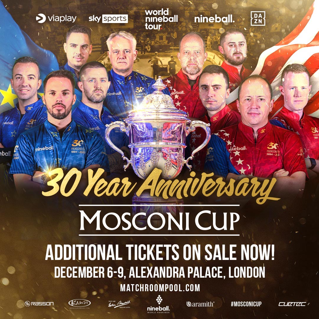 WIN Mosconi Cup Tickets Enter Here Now